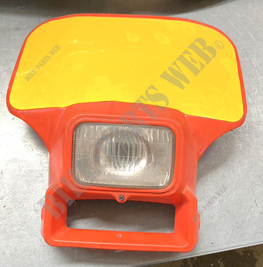 Used Honda XR front plate Flash Red - 